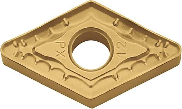 Kyocera - DNMM433 PX Grade CA530 Carbide Turning Insert - TiCN/Al2O3/TiN Finish, 55° Diamond, 1/2" Inscr Circle, 3/16" Thick, 3/64" Corner Radius - Industrial Tool & Supply