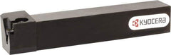 Kyocera - KGBAS, External, Left Hand, 5.5mm Max Depth of Cut, 0.013 to 0.189" Groove Width, Indexable Grooving Tool Holder - GBA43R/L.. Insert Compatibility, 20mm Shank Height, 20mm Shank Width, 125mm OAL - Industrial Tool & Supply