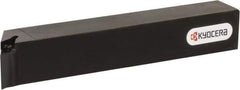 Kyocera - SVPB, Right Hand Cut, 117.50° Lead Angle, 25mm Shank Height x 25mm Shank Width, Neutral Rake Indexable Turning Toolholder - 150mm OAL, VB.. 22.., VC.. 22.. Insert Compatibility, Series SVPB - Industrial Tool & Supply