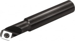 Kyocera - 45° Lead Angle, 42mm Max Cut Diam, 27mm Min Cut Diam, 8.6mm Max Depth of Cut, Indexable Chamfer and Angle End Mill - 2 Inserts, SEKW 421, SEKW 422, SEMT 421 Insert Style, 120mm Overall Length, Straight Shank - Industrial Tool & Supply