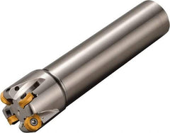 Kyocera - 50mm Cutting Diam, 42mm Shank Diam, 8mm Max Depth of Cut, Straight Shank Indexable Copy End Mill - 4 Inserts, ROMU 16... Insert, MRW Toolholder - Industrial Tool & Supply