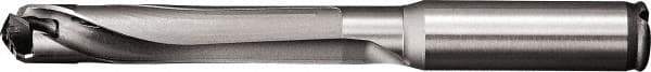 Kyocera - 33mm Max Drill Depth, 3xD, 10.99mm Diam, Indexable Insert Drill - 1 Insert, 12mm Shank Diam, Straight Shank - Industrial Tool & Supply