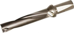 Kyocera - 4.38" Max Drill Depth, 5xD, 7/8" Diam, Indexable Insert Drill - 2 Inserts, 1" Shank Diam, Whistle Notch Shank - Industrial Tool & Supply