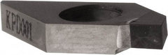 Kyocera - TKF KPD001 Grade, 0.0984" Cutting Width, Polycrystalline Diamond (PCD) Cutoff Insert - 0° Lead Angle," Cnr Rad - Industrial Tool & Supply