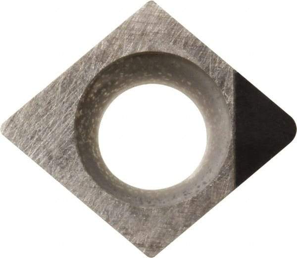 Kyocera - CCGW32.52 Grade KPD001 Polycrystalline Diamond (PCD) Turning Insert - Uncoated, 80° Diamond, 3/8" Inscr Circle, 5/32" Thick, 1/32" Corner Radius - Industrial Tool & Supply