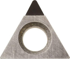 Kyocera - TPMH221 Grade KPD001 Polycrystalline Diamond (PCD) Turning Insert - Uncoated, 60° Triangle, 1/4" Inscr Circle, 1/8" Thick, 1/64" Corner Radius - Industrial Tool & Supply