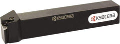 Kyocera - PTFN, Left Hand Cut, 90° Lead Angle, 25mm Shank Height x 25mm Shank Width, Negative Rake Indexable Turning Toolholder - 150mm OAL, TN.. Insert Compatibility, Series PTFN - Industrial Tool & Supply