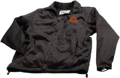 Techniche - Size S Heated & Water Resistant Jacket - Black, Nylon & Polyester, Zipper Closure - Industrial Tool & Supply