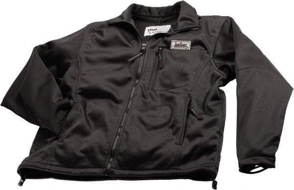Techniche - Size 2XL Heated & Water Resistant Jacket - Black, Nylon & Polyester, Zipper Closure - Industrial Tool & Supply
