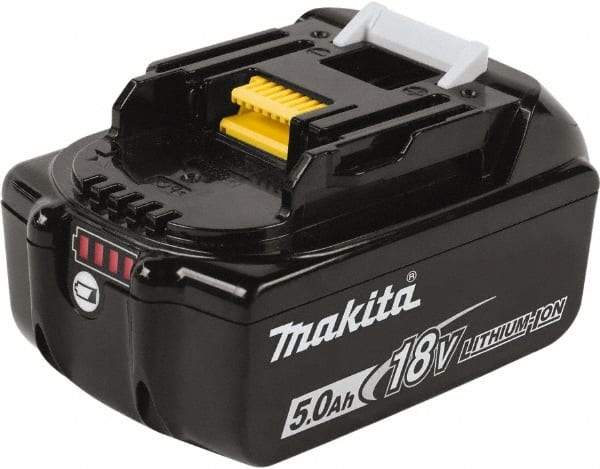 Makita - 18 Volt Lithium-Ion Power Tool Battery - 5 Ahr Capacity, Series LXT - Industrial Tool & Supply