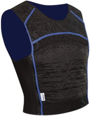 Techniche - Size 2XL, Black & Blue Cooling Vest - Pullover, Spandex, Nylon, HyperKewl - Industrial Tool & Supply