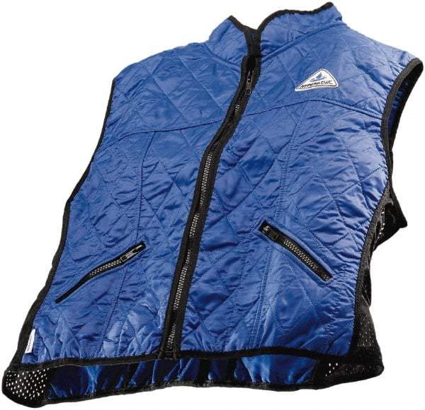 Techniche - Size XL, Blue Cooling Vest - Zipper Front, Nylon, HyperKewl - Industrial Tool & Supply