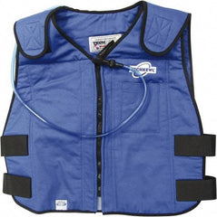 Techniche - Size 2XL, Blue Cooling Vest - Zipper Front, Cotton - Industrial Tool & Supply