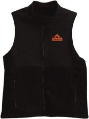 Techniche - Size M Heated, Wind Resistant & Water Resistant Vest - Black, Softshell Barrier Fleece, Zipper Closure - Industrial Tool & Supply