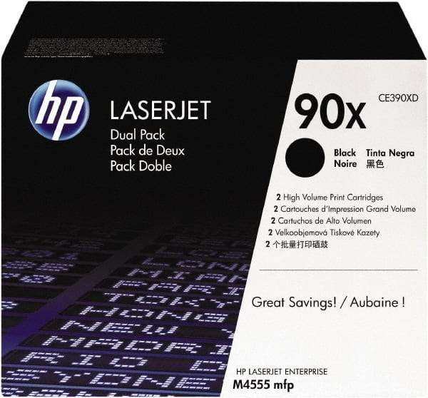 Hewlett-Packard - Black Toner Cartridge - Use with HP LaserJet Enterprise 600 M601, M602, M603, M4555 MFP - Industrial Tool & Supply