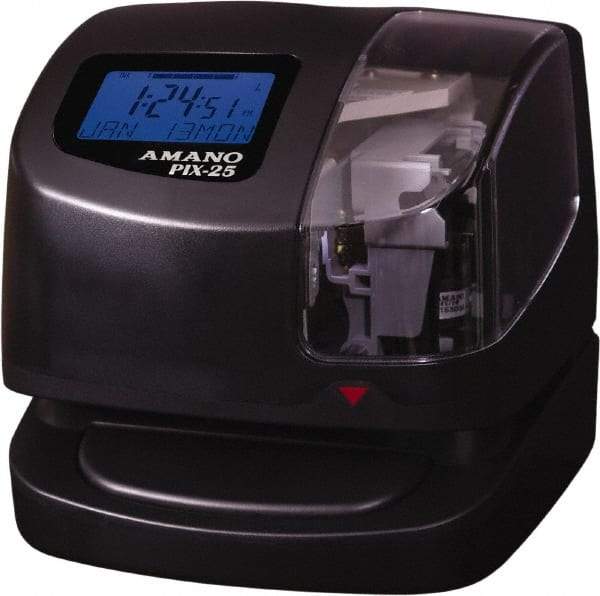 Amano - Time Clocks & Time Recorders Punch Style: Manual/Automatic Power Source: 115V 60 Hz AC - Industrial Tool & Supply