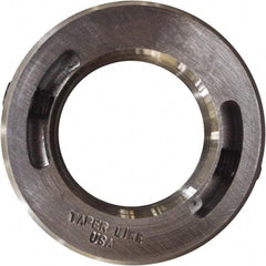 Taper Line - 1-1/8-12 Thread, Steel, One Piece Threaded Shaft Collar - 1-7/8" Outside Diam, 1/2" Wide - Industrial Tool & Supply