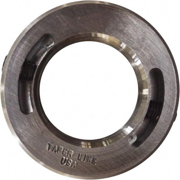 Taper Line - 1-1/4-12 Thread, Steel, One Piece Threaded Shaft Collar - 2-1/16" Outside Diam, 1/2" Wide - Industrial Tool & Supply