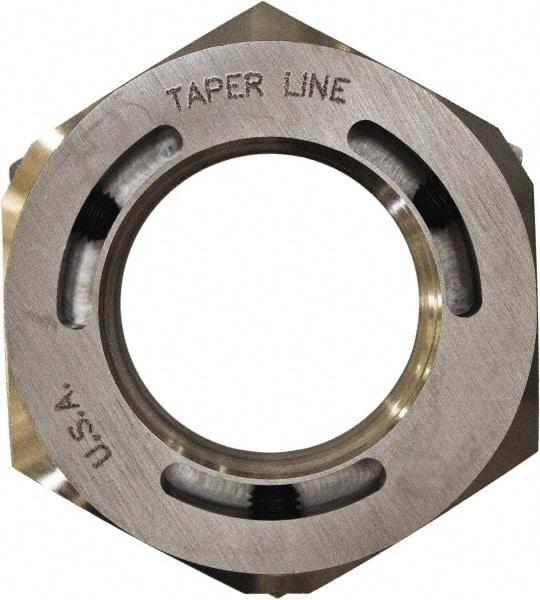 Taper Line - 1-1/2 - 12 Thread, 1-1/2" Bore Diam, 2-1/4" OD, Shaft Locking Device - 27/32" OAW - Industrial Tool & Supply