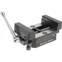 Kurt - 4" Jaw Width, 2.922" High x 5" Long x 4" Wide Vise - For Use with 5 Axis Workholding Systems - Industrial Tool & Supply