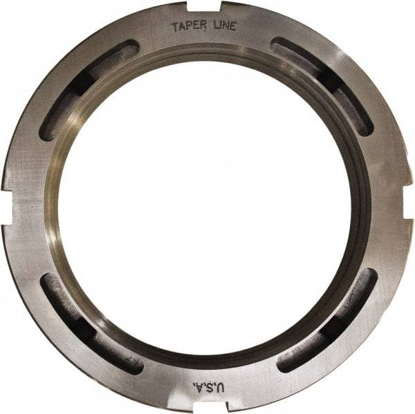 Taper Line - 5.497-12 Thread, 6-17/32" Bore Diam, 7-3/32" OD, Shaft Locking Device - 15/16" OAW - Industrial Tool & Supply
