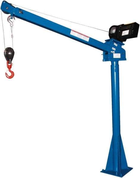 Vestil - 2,000 Lb Load Capacity, Steel Winch Operated Crane - 5' 17/64" Span - Industrial Tool & Supply