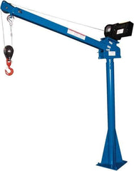 Vestil - 2,000 Lb Load Capacity, Steel Winch Operated Crane - 5' 17/64" Span - Industrial Tool & Supply