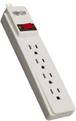 Tripp-Lite - 4 Outlets, 120 VAC15 Amps, 10' Cord, Power Outlet Strip - Keyhole, Tab Mount, 5-15 NEMA Configuration, 12.2" Strip - Industrial Tool & Supply