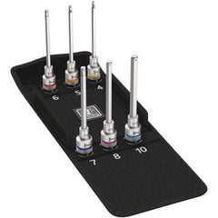 Wera - Hex & Torx Bit Socket Sets Type: Hex Bit Socket Set Drive Size: 1/2 - Industrial Tool & Supply