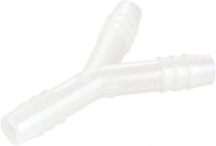 Parker - 3/8" Barb, Nylon Single Barbed Tube Y Connector - White - Industrial Tool & Supply