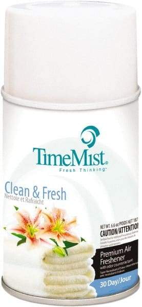 TimeMist - 6.6 oz Air Freshener Dispenser Canister Refill - Clean/Fresh, Compatible with TimeMist Metered Fragrance Dispensers - Industrial Tool & Supply