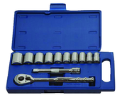 12 Piece - 1/2" Drive - 12 Point - Combination Kit - Industrial Tool & Supply