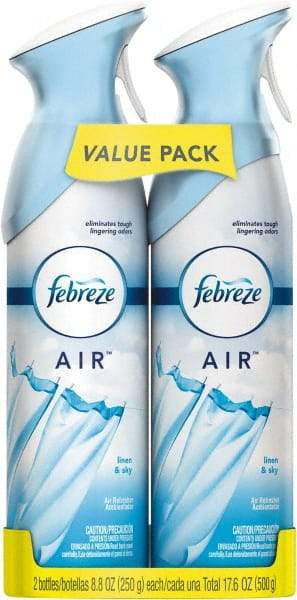 Febreze - 8.8 oz Aerosol Can Air Freshener - Liquid, Linen & Sky Scent - Industrial Tool & Supply