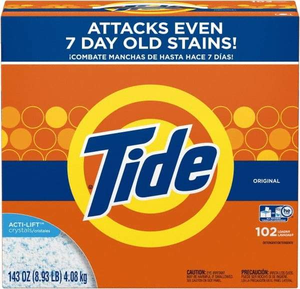 Tide - 143 oz Powder Laundry Detergent - Industrial Tool & Supply