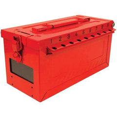 Master Lock - Group Lockout Boxes Portable or Wall Mount: Portable Maximum Number of Padlocks: 19 - Industrial Tool & Supply