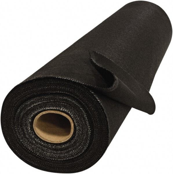 Steiner - 5' Wide x 0.05" Thick Acrylic Coated Fiberglass Welding Blanket - Black, Grommet - Industrial Tool & Supply