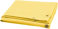 Steiner - 8' High x 6' Wide x 0.035" Thick Acrylic Coated Fiberglass Welding Blanket - Gold, Grommet - Industrial Tool & Supply