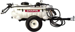 Chapin - 15 Gal Tow Behind Sprayer - Polyethylene Tank, 15' Reinforced Hose with Brass Wand - Industrial Tool & Supply