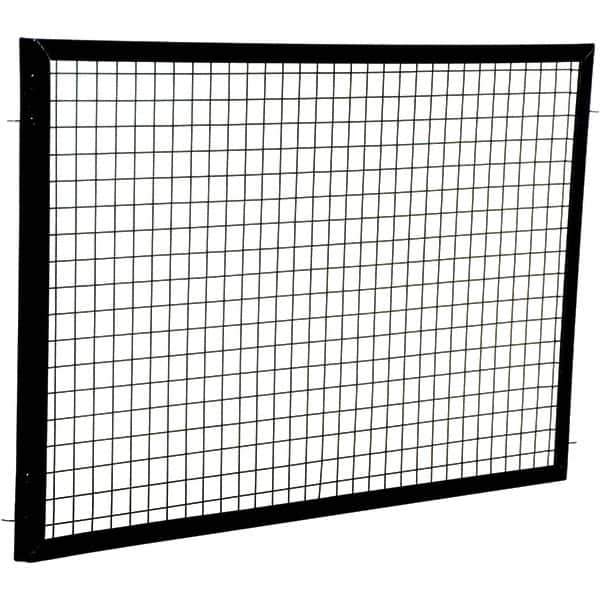 Vestil - 5' Long x 3' High, Black Hinged Door - Industrial Tool & Supply