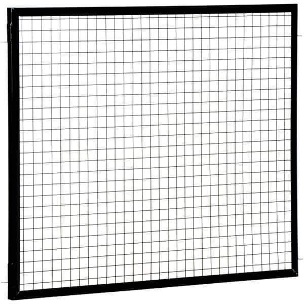 Vestil - 5' Long x 4' High, Black Hinged Door - Industrial Tool & Supply