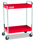 Red Service Cart with 2 Shelves - Industrial Tool & Supply