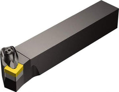 Sandvik Coromant - DSKN, Left Hand Cut, 15° Lead Angle, 1" Shank Height x 1" Shank Width, Negative Rake Indexable Turning Toolholder - 6" OAL, SNMG 12 04 08 Insert Compatibility, Series T-Max P - Industrial Tool & Supply