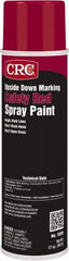 CRC - 20 fl oz Red Marking Paint - 700' Coverage, Lead Free Formula, 526.7 gL VOC - Industrial Tool & Supply