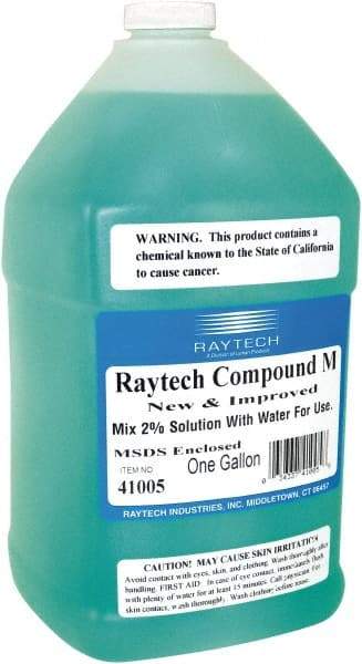 Raytech - 1 Gal Compound M Tumbling Media Additive Liquid - For Burnishing, Wet Operation - Industrial Tool & Supply