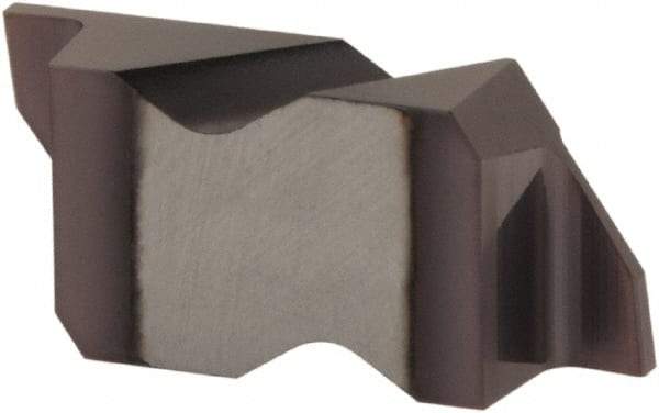 Tool-Flo - 2125FLG Grade AC50, 1/8" Cutting Width Carbide Grooving Insert - 0.11" Max Depth of Cut, Right Hand, .005 to .010" Corner Radius, AlTiN Finish - Industrial Tool & Supply