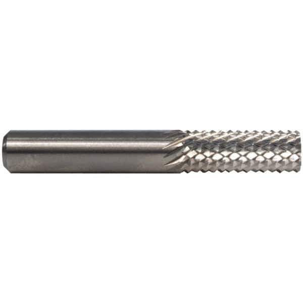M.A. Ford - 8mm Diam, Plain End, Solid Carbide Diamond Pattern Router Bit - 64mm OAL - Industrial Tool & Supply