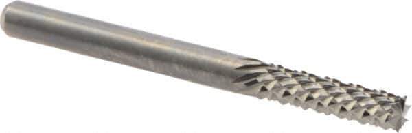 M.A. Ford - 1/8" Diam, 1/2" LOC, Burr End, Solid Carbide Diamond Pattern Router Bit - 1-1/2" OAL, 1/8" Shank Diam - Industrial Tool & Supply
