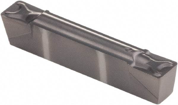 Kennametal - 125G GMN Grade KCU10, 3.18mm Cutting Width Carbide Grooving Insert - 3.4mm Max Depth of Cut, Neutral, 0.41mm Corner Radius, AlTiN Finish - Industrial Tool & Supply