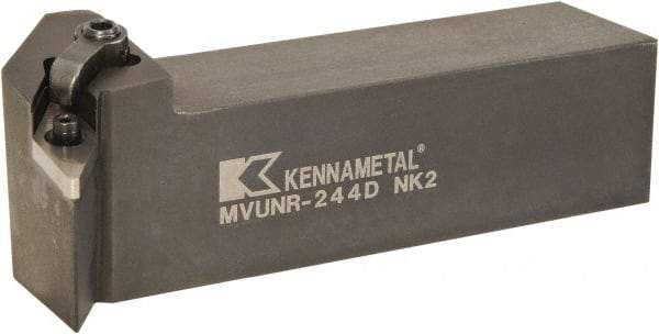 Kennametal - MVUN, Right Hand Cut, -3° Lead Angle, 1-1/2" Shank Height x 1-1/2" Shank Width, Negative Rake Indexable Turning Toolholder - 6" OAL, VN..43. Insert Compatibility, Series Kenloc - Industrial Tool & Supply