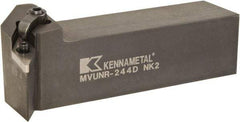 Kennametal - MVUN, Right Hand Cut, -3° Lead Angle, 1-1/2" Shank Height x 1-1/2" Shank Width, Negative Rake Indexable Turning Toolholder - 6" OAL, VN..43. Insert Compatibility, Series Kenloc - Industrial Tool & Supply
